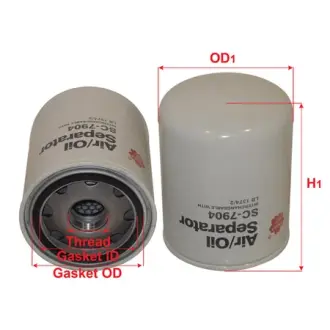 Air oil filter separator, Spin-on. Фильтр воздушно-масляный сепаратор, накручиваемый SAKURA SC7904