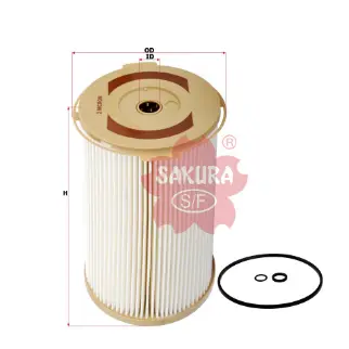 Fuel filter, water separator, element. Фильтр топливный сепаратор, элемент SAKURA SF19122