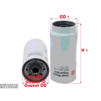 Fuel filter, water separator, Spin-On. Фильтр топливный, сепаратор, накручиваемый SAKURA SFC561110