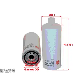 Fuel filter, water separator, Spin-On. Фильтр топливный, сепаратор, накручиваемый SAKURA SFC570910