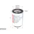 Fuel filter, water separator, Spin-On. Фильтр топливный, сепаратор, накручиваемый SAKURA SFC791230 (фото 1)