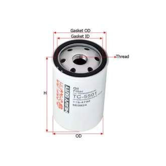 Hydraulic filter, Spin-On. Фильтр гидравлический, накручиваемый SAKURA TC5501