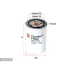 Coolant antifreeze filter, Spin-on. Фильтр охлажадающей жидкости, антифриза, накручиваемый SAKURA WC7101 (фото 1)