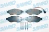 Тормозные колодки передние Jumper3/Boxer3 15" Brembo (с ингтегр. датчиком) SAMKO 5SP1287 (фото 1)