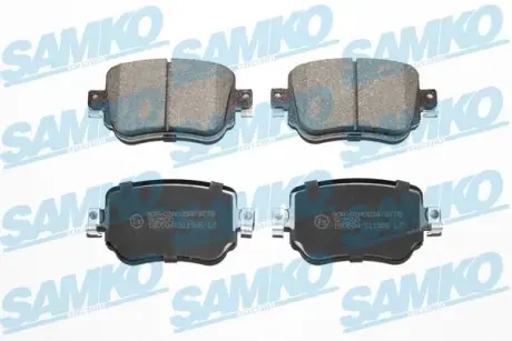 Колодки гальмівні (задні) Audi Q3/Skoda Octavia/Seat Leon/VW Golf/Sharan 12-/Passat B8/Caddy IV 14- SAMKO 5SP1986