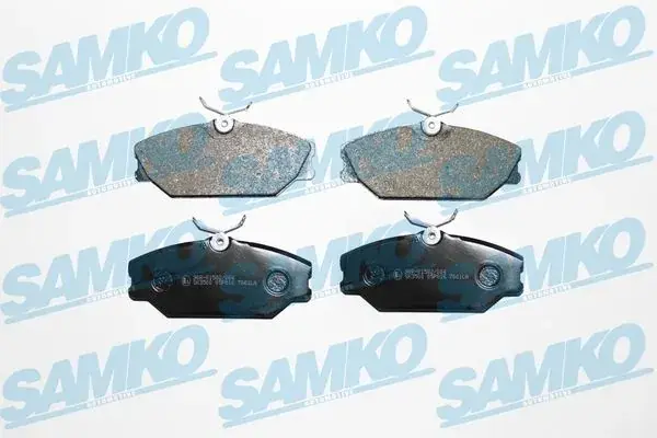 Колодки гальмівні (передні) Renault Clio II 00-/Megane I 96-03 (з прижимною пластиною) SAMKO 5SP816 (фото 1)