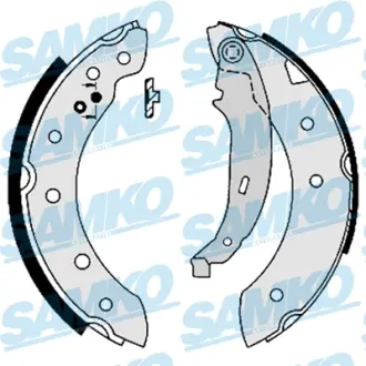 Колодки гальмівні (задні) Peugeot 106/206/306/Renault Clio/Laguna 93- (барабанні) (203.2x38) SAMKO 87130