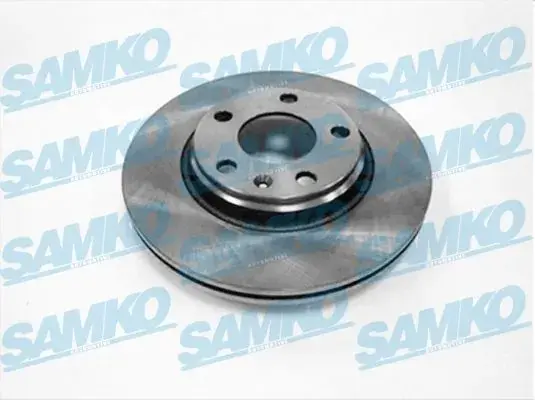 Диск гальмівний (передній) (к-кт 2шт) VW Passat B3-B5 96-00 (280x22) (с покрит.) (вентил.) SAMKO A1491V (фото 1)