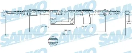 Трос зчеплення SAMKO C0396B