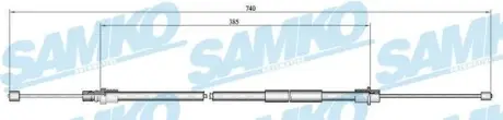 Трос зчеплення SAMKO C0649B