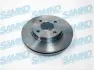 Диск гальмівний (передній) Ford Mondeo 93-00/Scorpio 94-98 (260x24) (вентильований) SAMKO F1421V (фото 1)