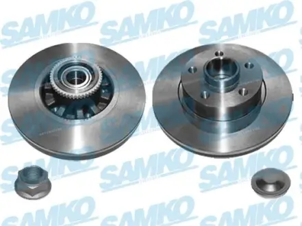 Тормозной диск 280x12x5 задний+подшипник Trafic III SAMKO R1072PCA