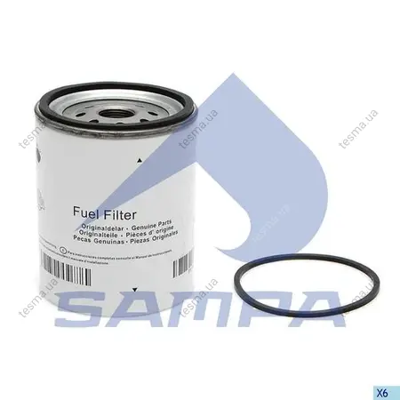 Fuel filter, water separator, Spin-On. Фильтр топливный сепаратор, накручиваемый SAMPA 03314201 (фото 1)
