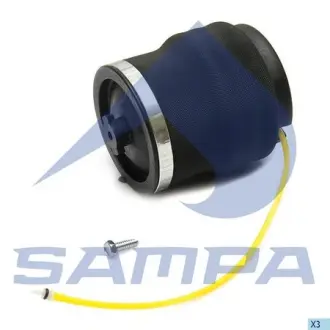 Пневморесора кабіни без амортизатора SAMPA 034.131-01