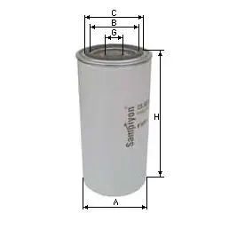 Oil filter, Spin-On. Фильтр масляный, накручиваемый SAMPIYON FILTRE CS0121