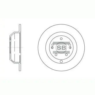 Гальмівний диск SANGSIN SD1072