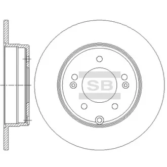 Гальмівний диск SANGSIN SD1084