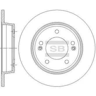 Гальмівний диск SANGSIN SD1085