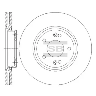 Тормозной диск SANGSIN SD1086