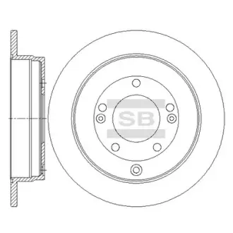 Диск гальмівний SANGSIN SD1089