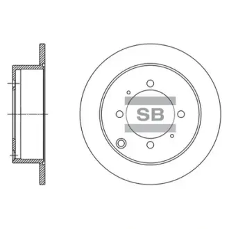 Диск гальмівний SANGSIN SD1138