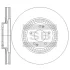 Диск гальмівний (кратно 2) передній (вентильований) Hyundai Palisade (D=340.0mm) HI-Q SANGSIN SD1163 (фото 1)