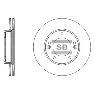 Тормозной диск SD2026 SANGSIN SD2067
