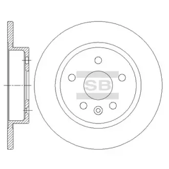 Диск гальмівний SANGSIN SD3044