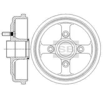 Гальмівний барабан SANGSIN SD3046