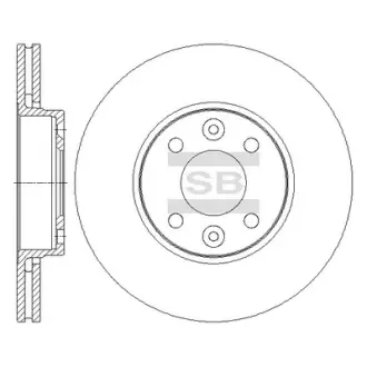 Диск гальмівний SANGSIN SD3067