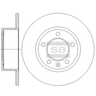 Диск гальмівний (кратно 2) задній Master III (13-) (D=304.9mm) HI-Q SANGSIN SD3075