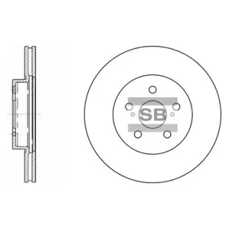 Диск гальмівний SANGSIN SD4001