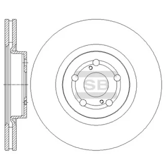 Гальмівний диск SANGSIN SD4045
