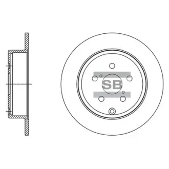 Диск гальмівний SANGSIN SD4083