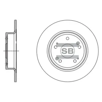 Гальмівний диск SANGSIN SD4111