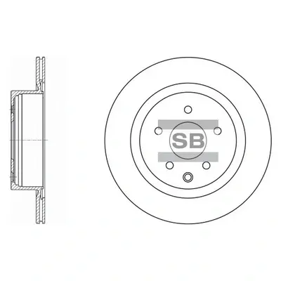 гальмівний диск SANGSIN SD4211 - фото 1