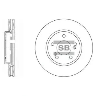 Диск гальмівний SANGSIN SD4312