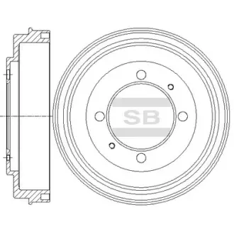 Диск гальмівний SANGSIN SD4318