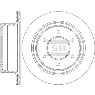 Диск гальмівний SANGSIN SD4353