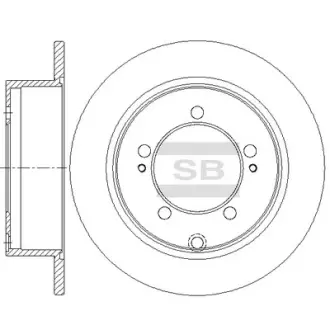 Диск гальмівний SANGSIN SD4354