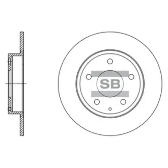 Диск гальмівний SANGSIN SD4422