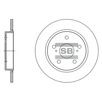 Диск гальмівний SANGSIN SD4615