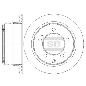 Диск гальмівний SANGSIN SD4668
