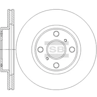 Диск гальмівний SANGSIN SD4678