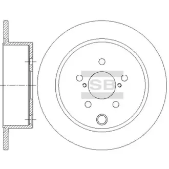Диск гальмівний SANGSIN SD4708