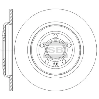 Диск тормозной (кратно 2) задний Ford Explorer (11-) (D=330.0mm) SANGSIN SD5319