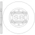 Диск гальмівний (кратно 2) задній Ford Transit (06-) (D=280.0mm) HI-Q SANGSIN SD5345 (фото 1)