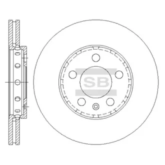 Гальмівний диск SANGSIN SD5401