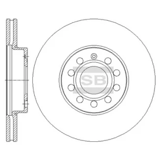 Гальмівний диск SANGSIN SD5405