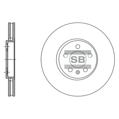 гальмівний диск SANGSIN SD5408 - фото 1